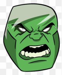 Hulk Face Clipart - Png Emoji