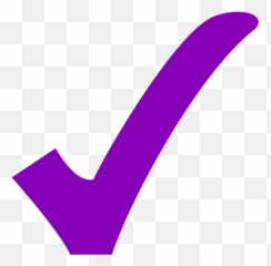 Purple Check - Png Emoji