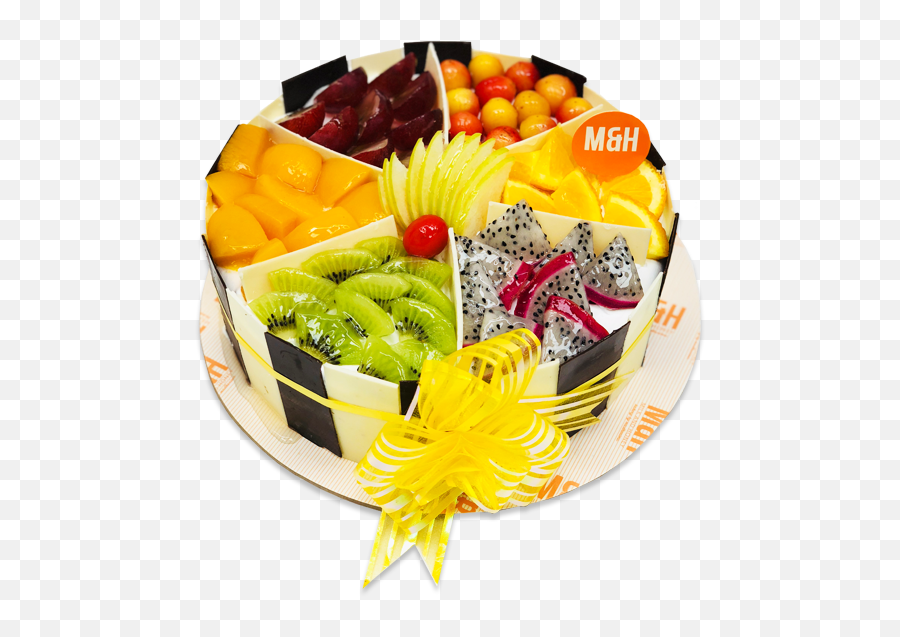 Fruit Basket Cake - Birthday Fruit Basket Cake Emoji,Emoji For Birthday Cake