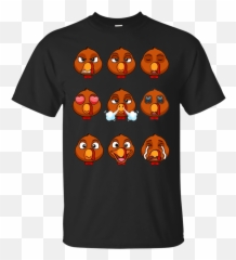 Womens Turkey Emojis Thanksgiving T,Women's Emoji Shirt