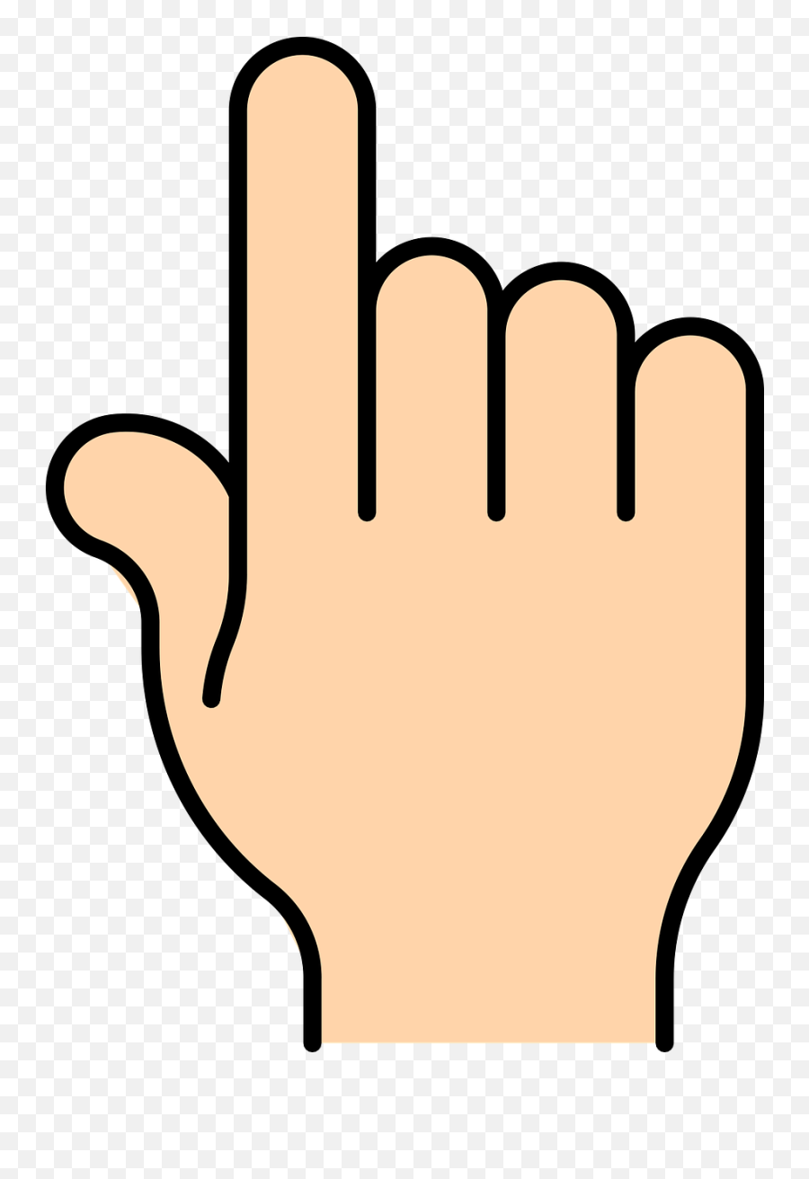 Pointing Finger Bold Hand White - Hand Pointing Up Clip Art Emoji,Finger Down Emoji Png