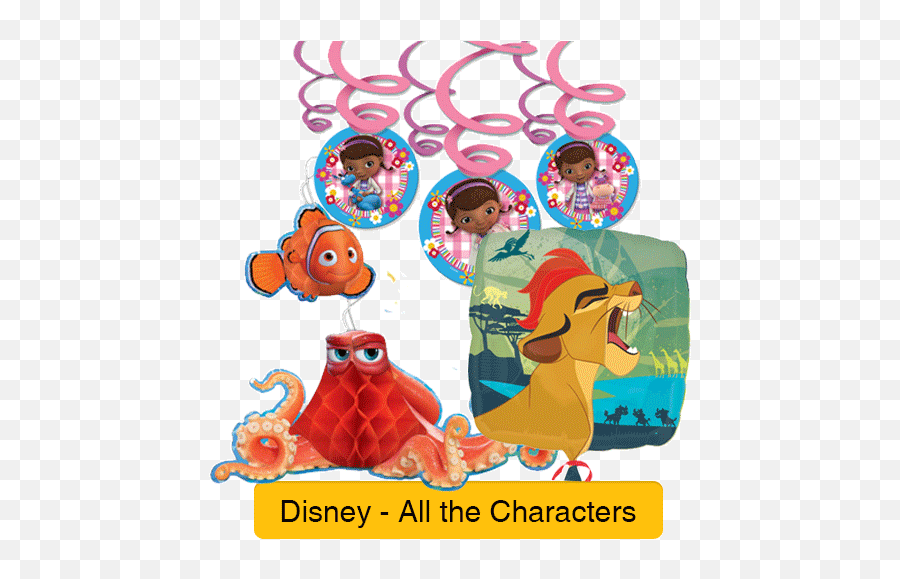 Licensed Characters U2014 Edu0027s Party Pieces - Finding Dory Emoji,Godzilla Emoji