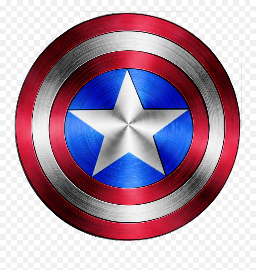 Captain America Star Transparent Png - Captain America Shield Colour Emoji,Captain America Emoji