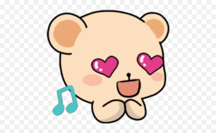 Bebee Tiny Bear Emoji Whatsapp - Clip Art,Boobie Emoji
