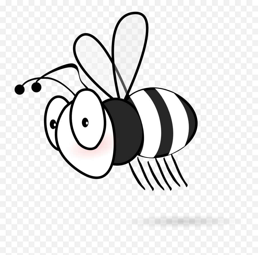 Bee Clipart Black And White - 53 Cliparts Black And White Bees Clipart Emoji,Bumble Bee Emoji