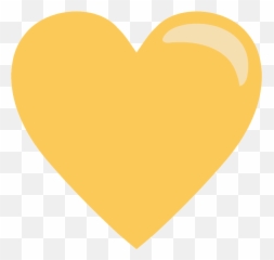 Corazón amarillo clipart Dibujos animados descargar gratis - Yellow Heart Icon Transparent Emoji