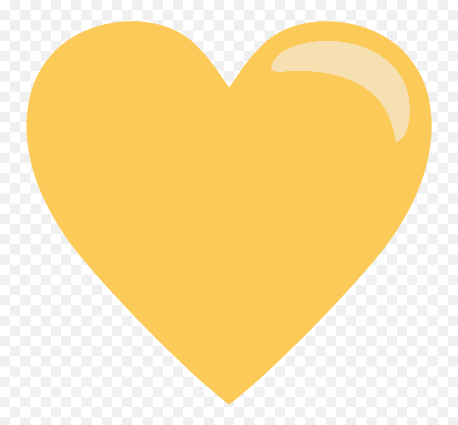 Corazón Amarillo Clipart Dibujos Animados Descargar Gratis - Yellow Heart Icon Transparent Emoji,Emojis Corazon