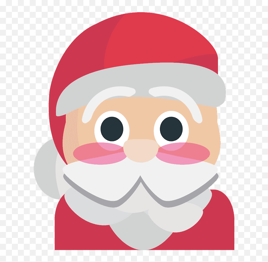 Santa Claus Emoji Clipart - Slack Christmas,Santa Emoji