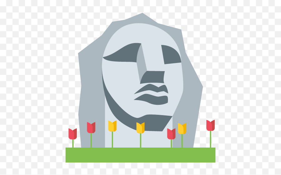 Moai Emoji Text Messaging Plant Grass - Art,Plant Emoji