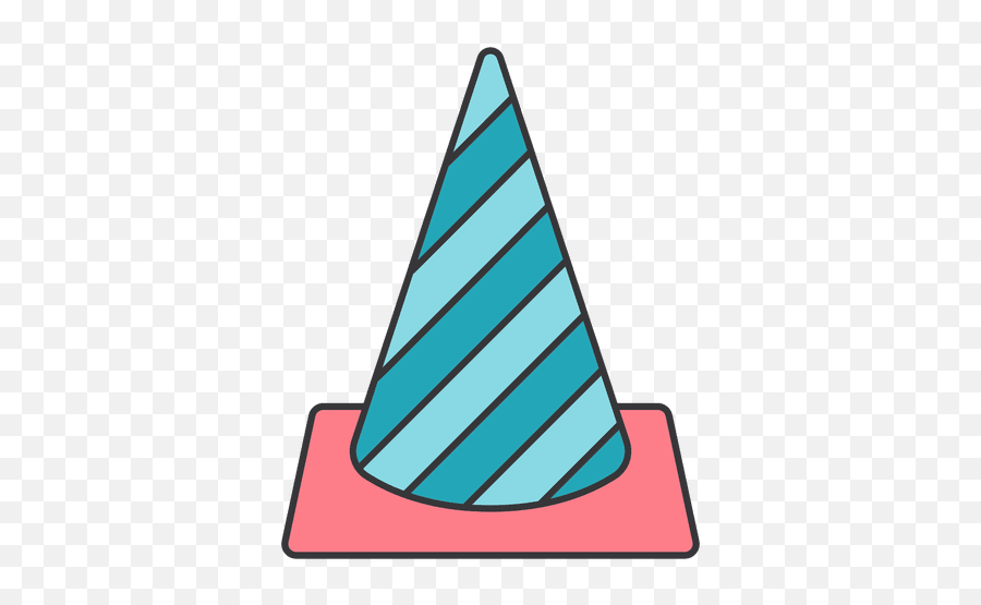 Cone Traffic Blue Stripes - Coño De Tránsito Decorado Emoji,Traffic Cone Emoji