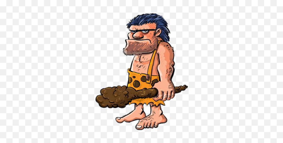 Caveman Clipart Transparent Caveman - Caveman Cartoon Emoji,Caveman Emoji