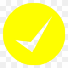 Yellow check mark 11 icon - Free yellow icons Circle Check Mark Emoji