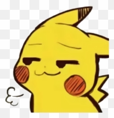 Pikachu Emoji,Smirk Emoji