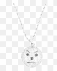 Snowman Emoji Pendant And Chain - Locket,Gold Emoji