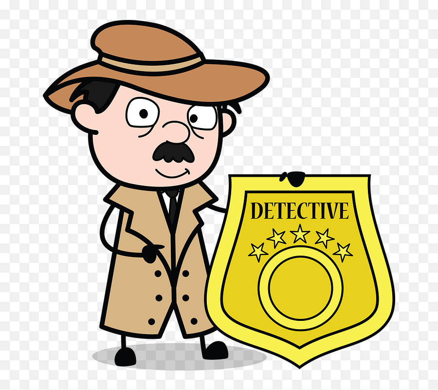 Professional Inspector Police - Detective Gift Cartoon Emoji,Sherlock Holmes Emoji