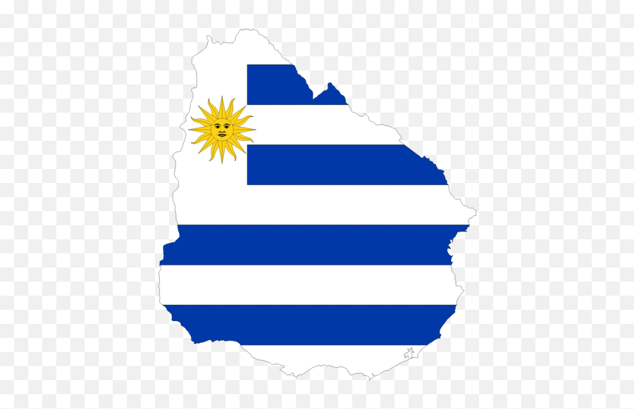 Der Umriß Von Uruguay - Uruguay Png Emoji,France Flag Emoji