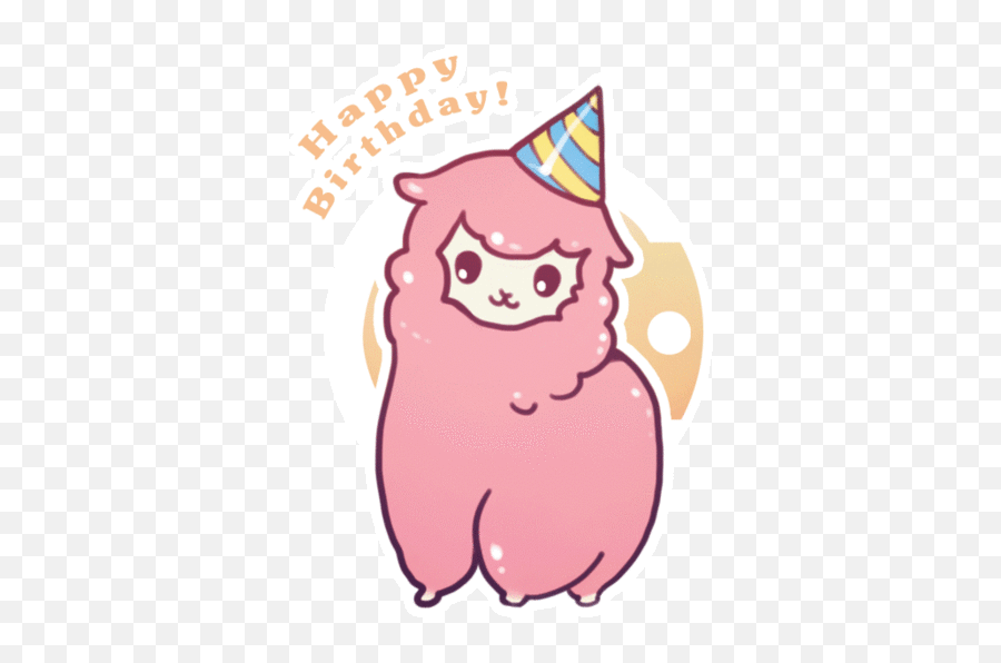 Happy Birthday Alpaca - Alpaca Happy Birthday Gif Emoji,Happy Birthday Emoji Iphone