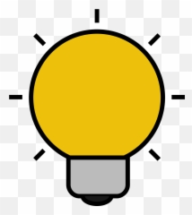 Icon Bulb Light Idea Free Vector Graphics Emoji