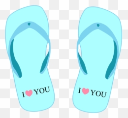 Vector Clip Art Of Flip Flops With - Tsinelas Clipart Emoji