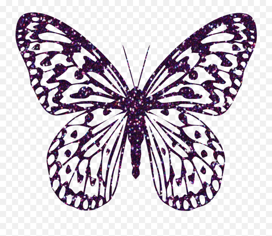 Purple Butterflies Png Clipart - Transparent Background Simple Transparent Background Butterfly Clipart Emoji,Butterfly Emoji Png