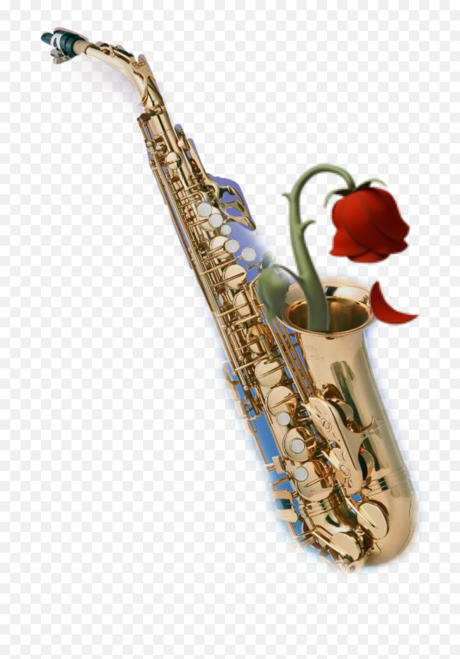 Saxophone Rose - Transparent Background Saxophone Png Emoji,Saxophone Emoji