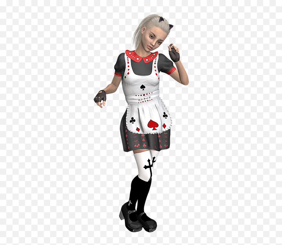 Girl Alice Punk - Cosplay Emoji,Dancer Emoji Costume