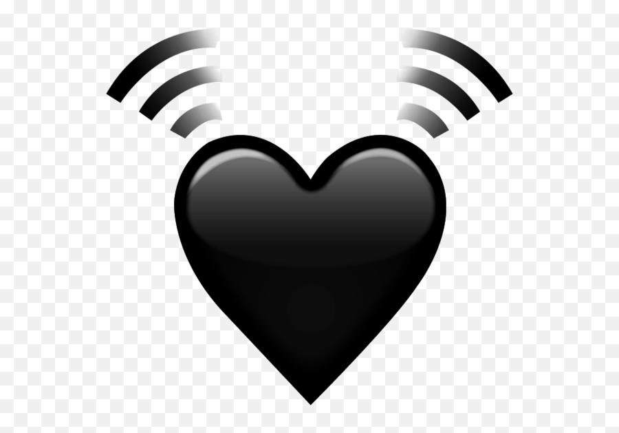 My Black Beating Heart Edit Black - Heart Emoji,Emoji Beating Heart
