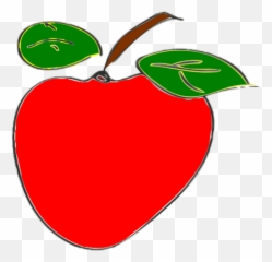 Ilustração Em Vetor De Estranho Forma Maçã - Clip Art Emoji
