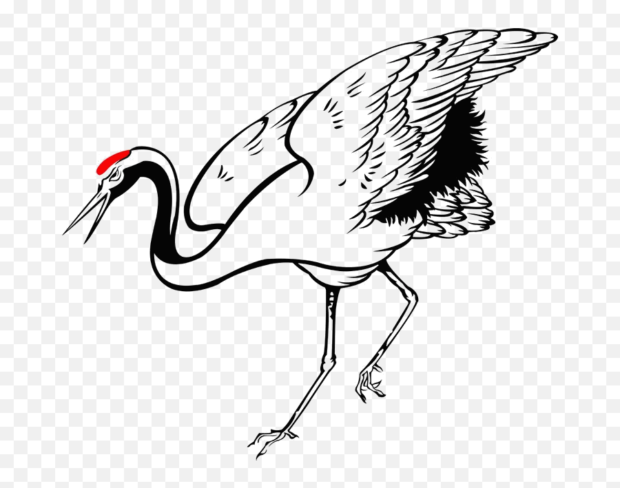 Clipart Bird Cranes Clipart Bird Cranes Transparent Free - Japanese Crane Clipart Emoji,Crane Emoji