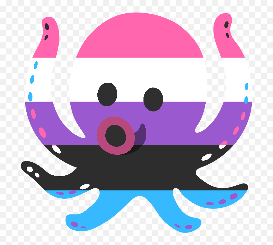 Octopodes For Please If - Clip Art Emoji,Purple Demon Emoji Meaning
