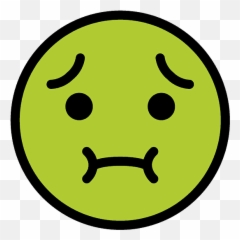 Nauseated face emoji clipart Free download transparent PNG - Emoji Blasé
