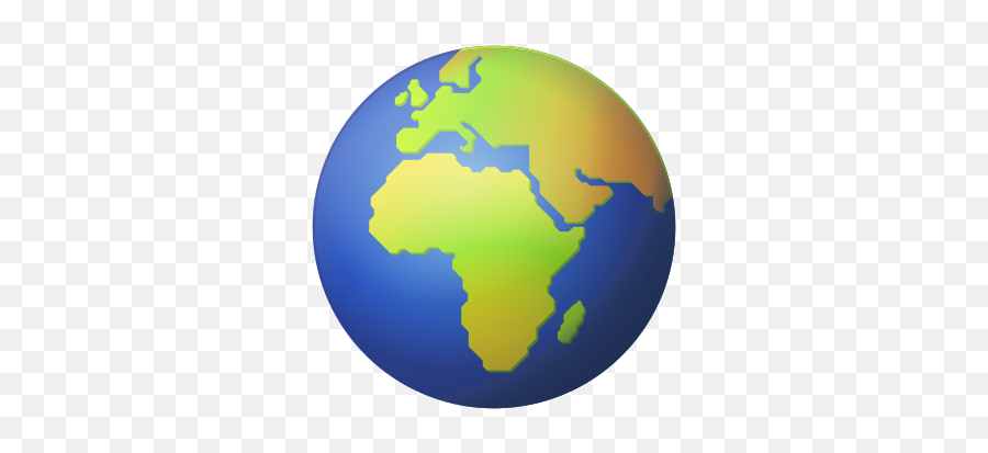 Globe Showing Europe Africa - World Map Emoji,Africa Emoji