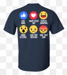 Like Guns Carry Every Day Funny Emoji Shirt For Gun Lover,Emoji Tshirts