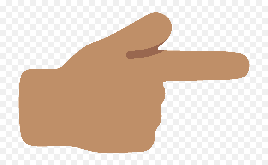Backhand Index Pointing Right Emoji - Brown Hand Pointing,Emoji Index