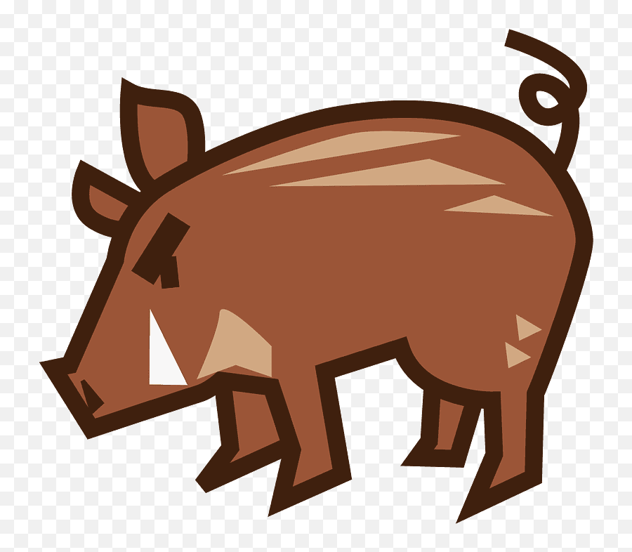 Boar Emoji Clipart Free Download Transparent Png Creazilla - Clipart Wildschwein,Pig Face Emoji