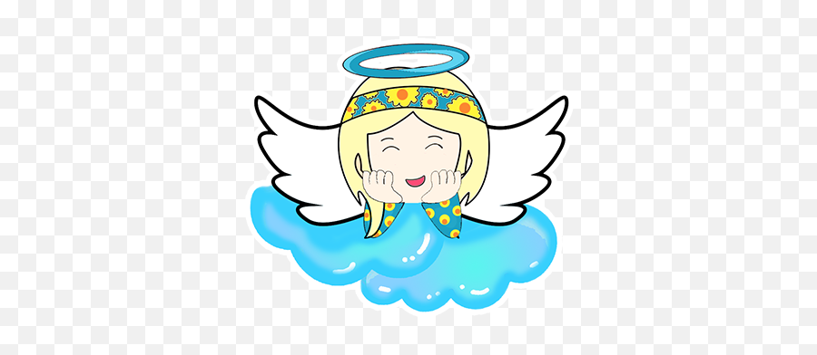 Little Angels Stickers - Dibujos De Gacha Life Para Colorear Alas Emoji,Snowflake Snowflake Baby Emoji