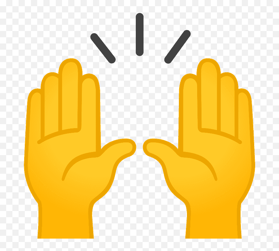 Raising Hands Emoji Clipart,Emoji 2 Hands