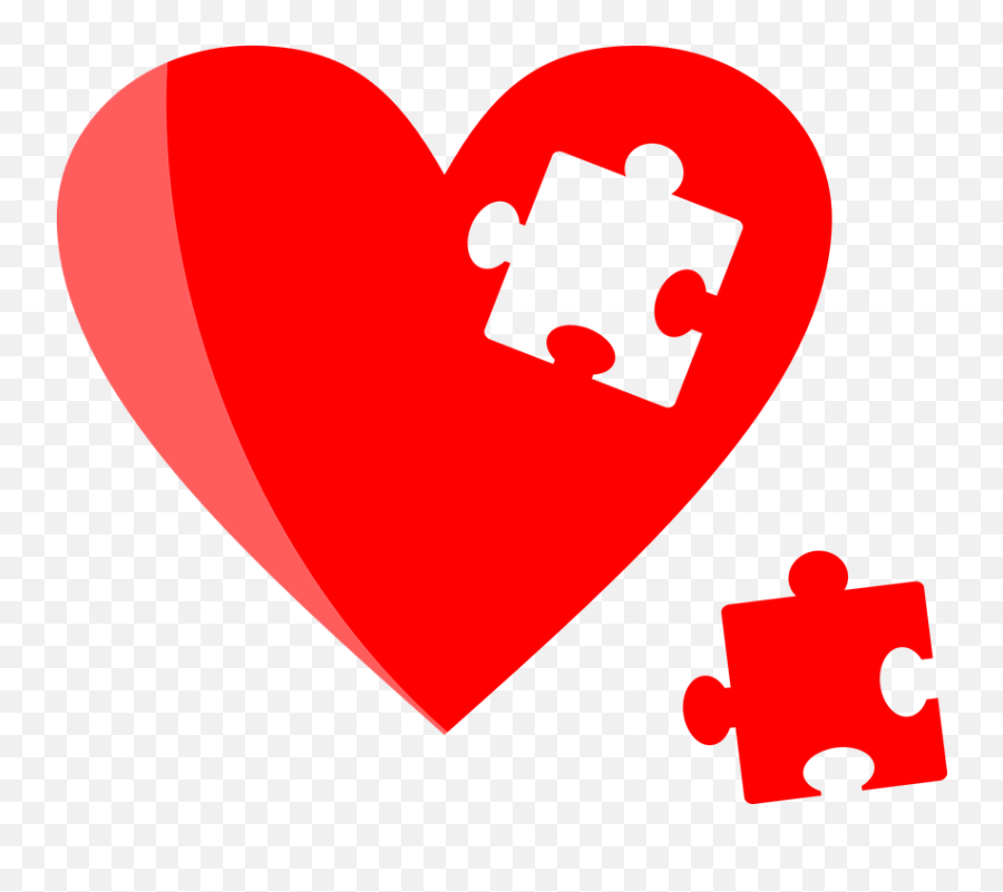 Free Feelings Love Vectors - Heart With Puzzle Piece Cut Out Emoji,Knife Emoji