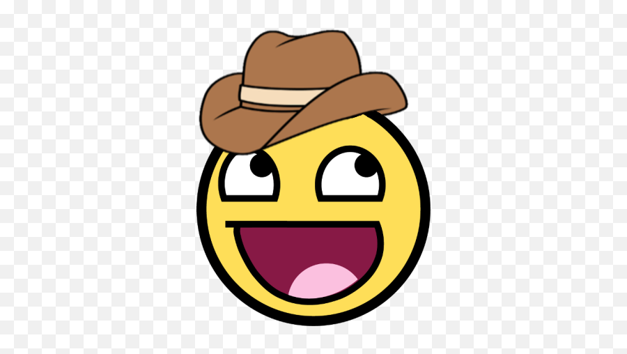 Awesome Cowboy Smiley Him Rip - Transparent Background Smiley Face Png Emoji,Cowboy Emoticon