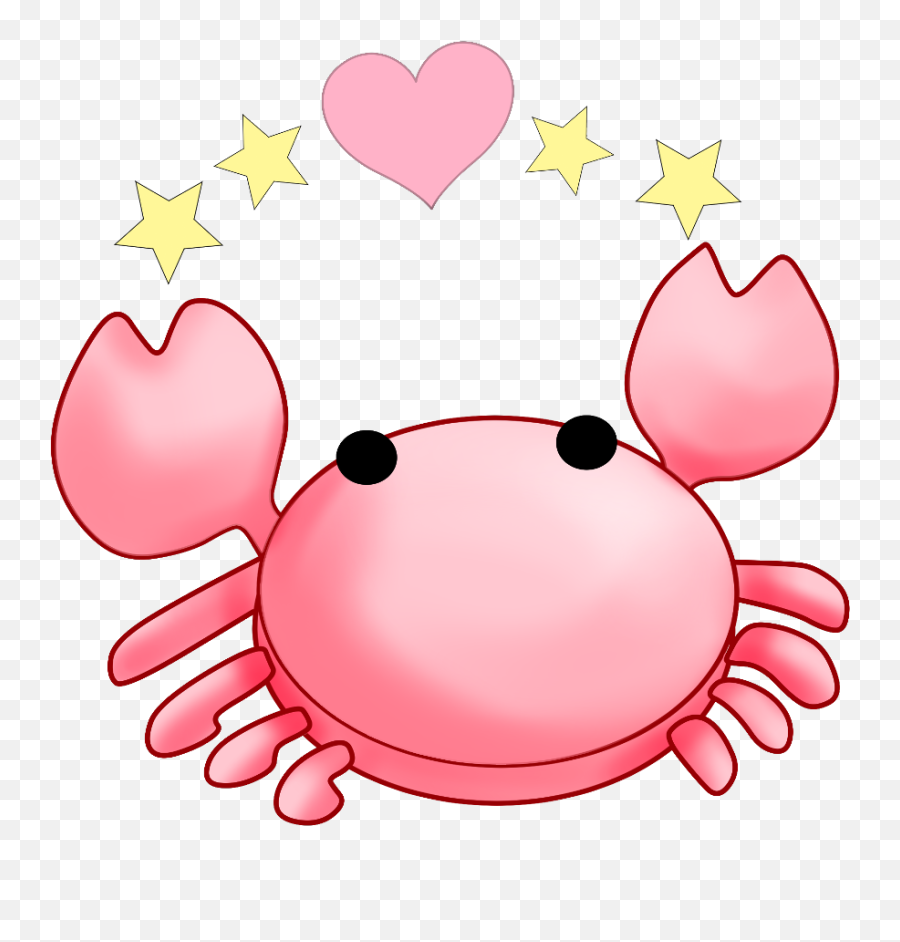 Ftestickers Clipart Cartoon Crab Heart Pink Cute - Pink Cartoon Crab Emoji,Crab Emoji
