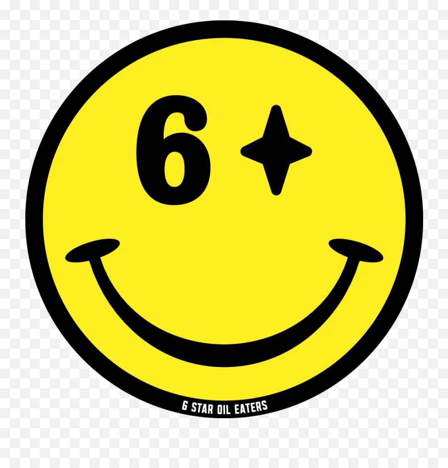 6 Star Smiley Sticker - Smiley Emoji,Sticker Emoticon