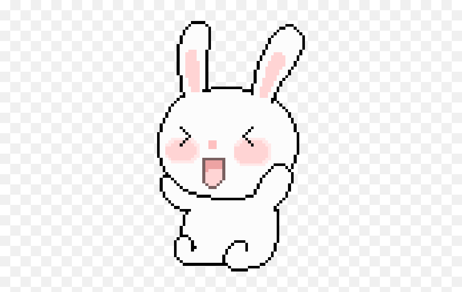 Kawaii Bunny Stickers For Android Ios - Cute Bunny Gif Png Emoji,Bunny Emoticons