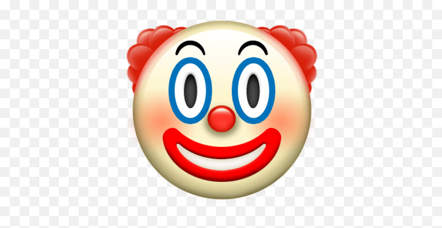 Clown Apple Emoji Transparent Png - Clown Emoji Png,Apple Emojis