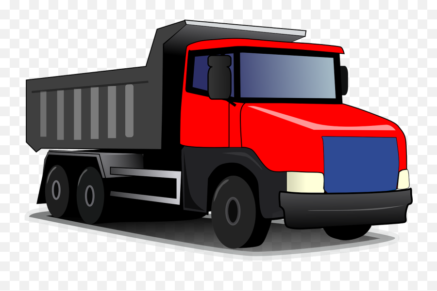 Truck Transportation Heavy Huge Red - Mack Dump Truck Clipart Emoji,Semi Truck Emoji