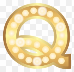 Q Glamour Gold Lights Theater Letter - Iglesia De San Juan De La Palma Emoji,Puppy Dog Eyes Emoticon