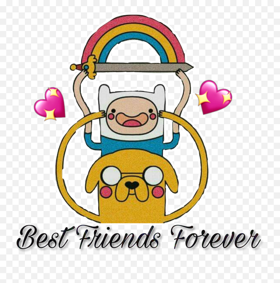 Bff Bffs4ever Bestfriend Besties Cartoon Glitch - Besties Cartoon Emoji,Best Friend Emoji