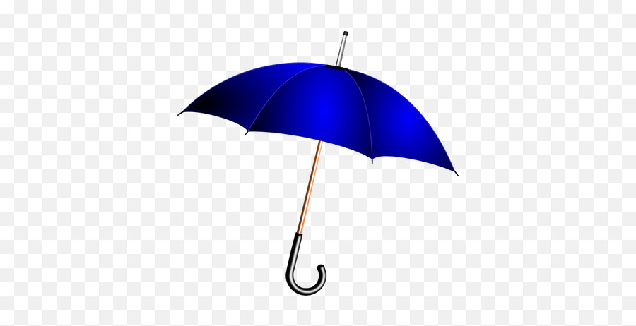 Vector Illustration Of Blue Umbrella - Blue Umbrella Clip Art Emoji,10 Umbrella Rain Emoji