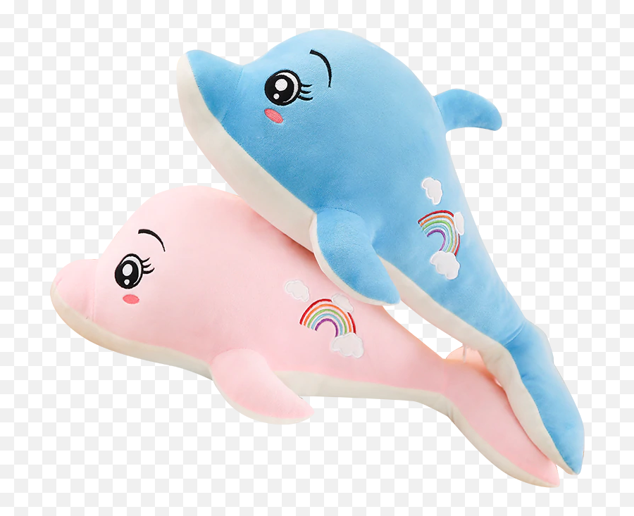 Us 1058 16 Offnew 1pc 60cm 130cm Soft Rainbow Dolphin Plush Toys Dolls Stuffed Animal Pillow Kawaii Pillow Kids Toy Christmas Gift For Girls - In Stuffed Toy Emoji,Dolphin Emoji