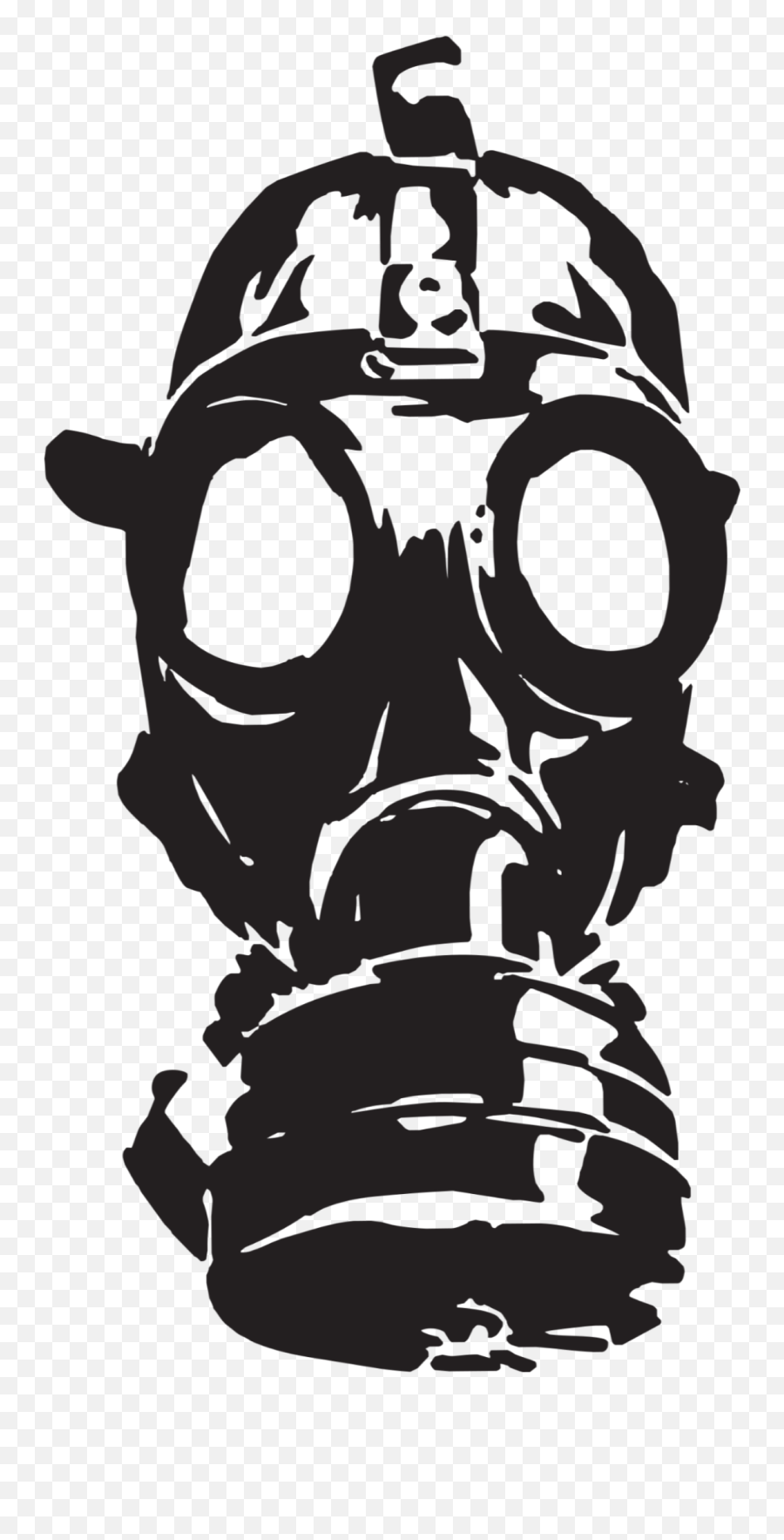 Gasmask Gas Hazard Mask - Gas Mask Silhouette Emoji,Gas Mask Emoji