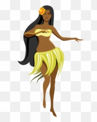 Transparent Background Hula Girl Clipart - Hula Dancer No Background Emoji,Hula Girl Emoji